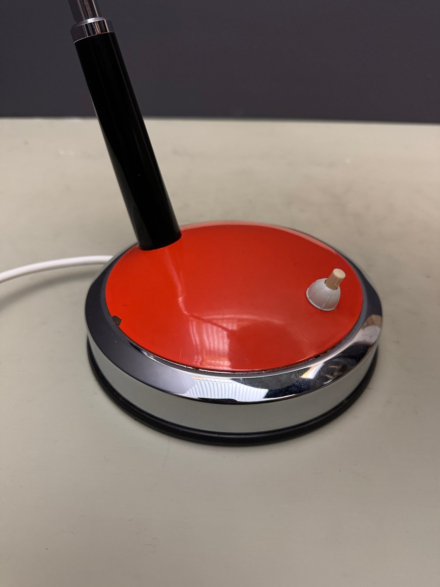 1970s German Retro Orange Table Lamp