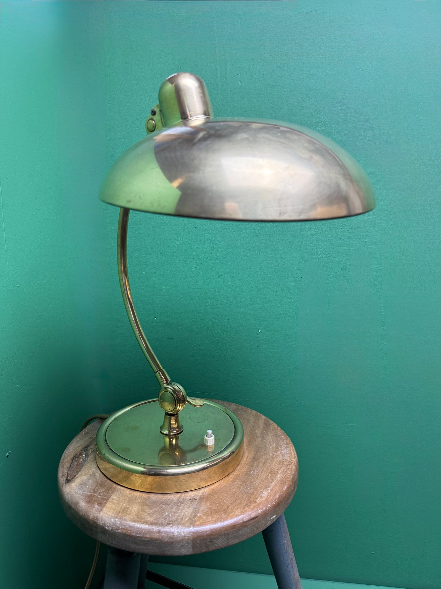 1930s Brass Kaiser Idell Model 6631 President Table Lamp
