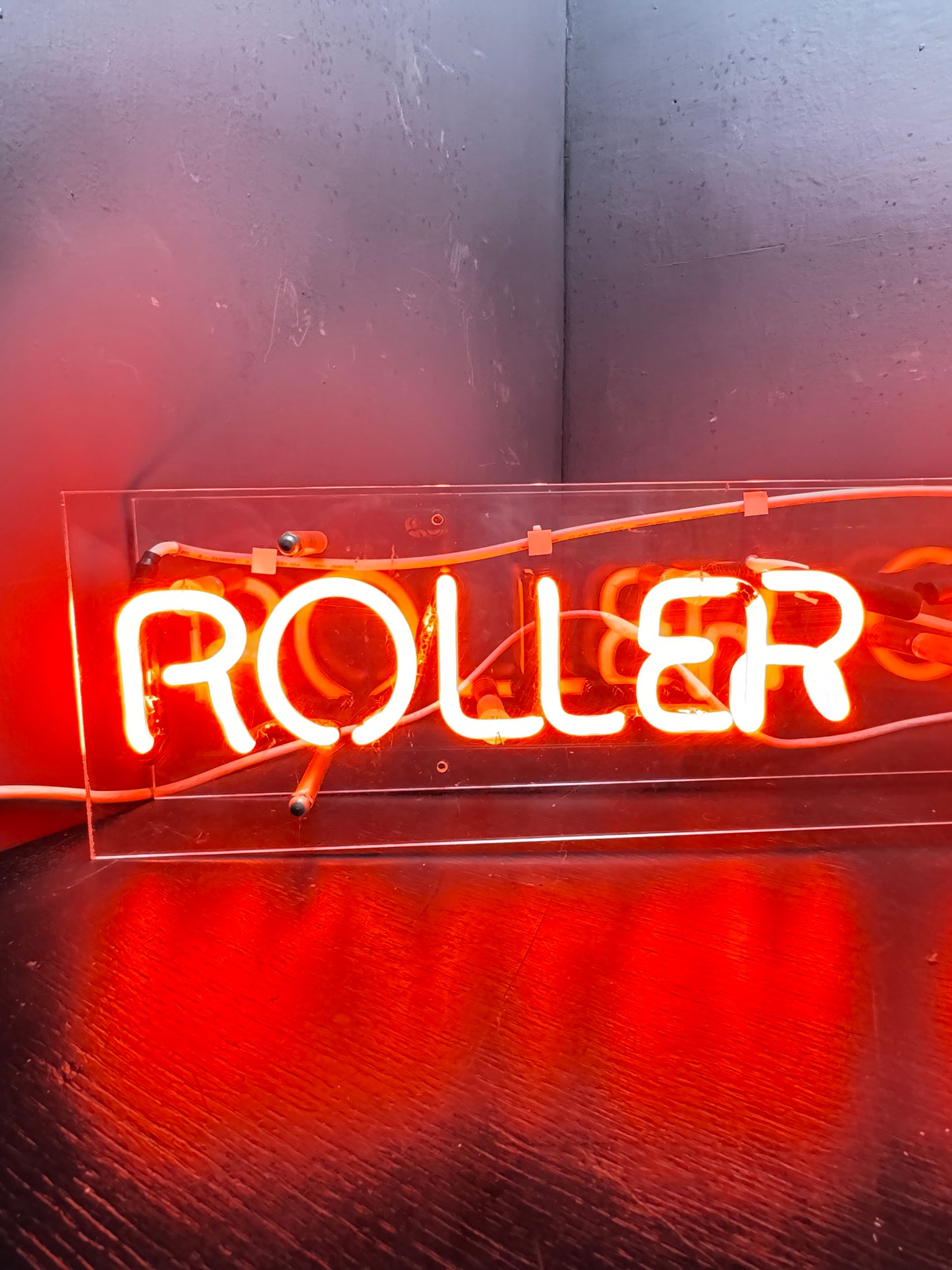 Circa 1970s Fun Fair Roller Coaster Neon Sign