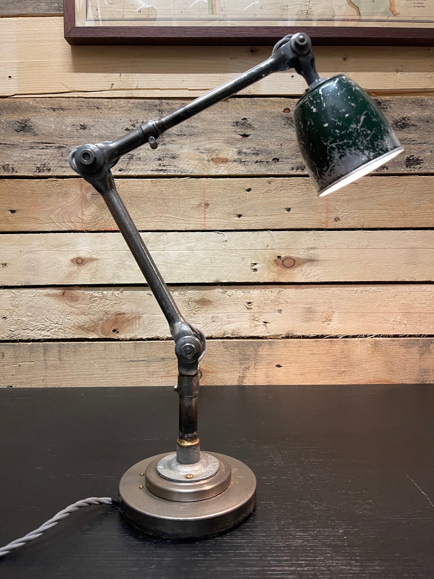 Rare 1930s Small Size Task Lamp By John Dugdill & Co