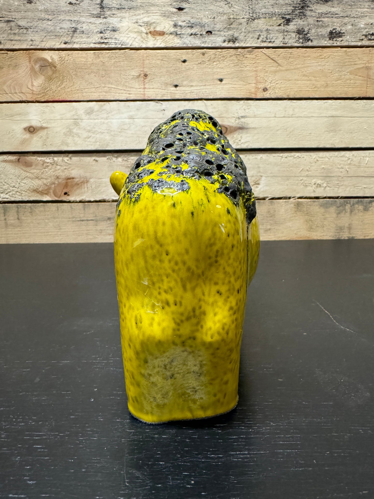 Otto Keramik Large Ceramic Bison West German Pottery Fat Lava