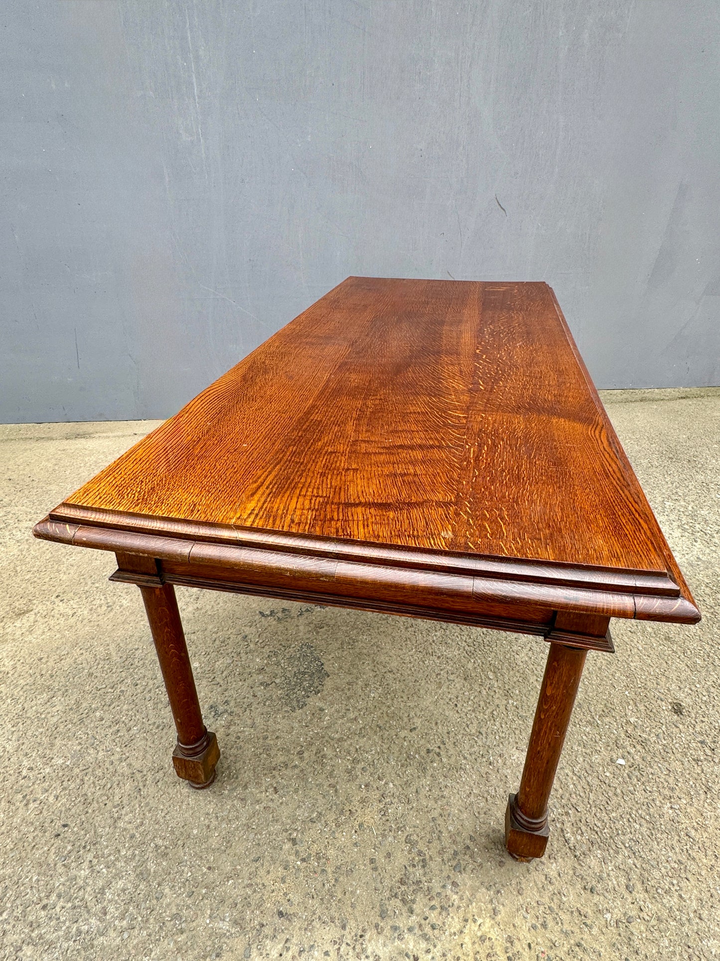 Late 1800s Large English Oak Table