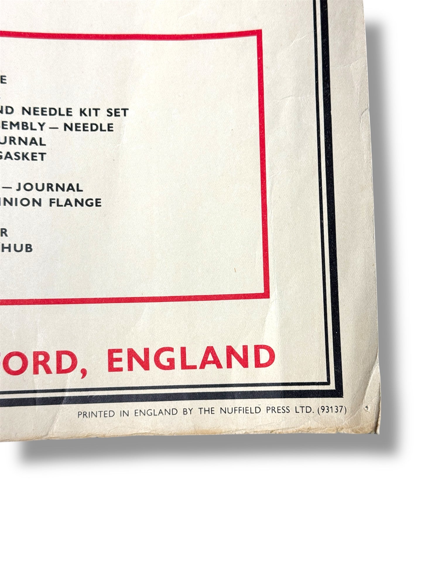 B.M.C. British Motor Corporation Educational Poster Circa 1950s