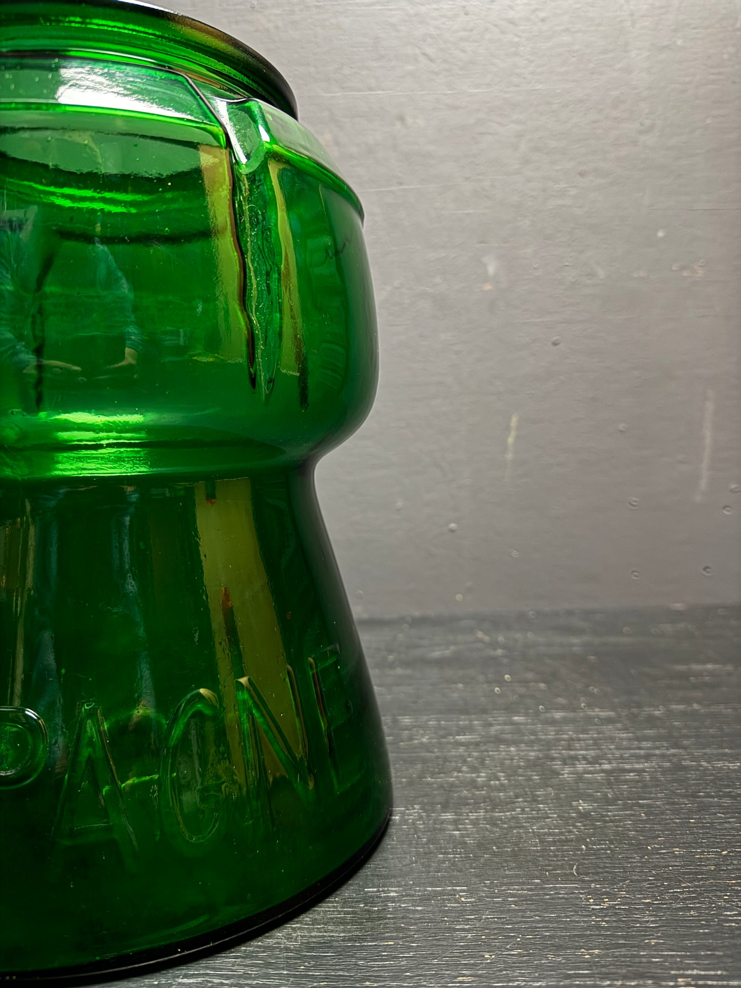Italian Pressed Glass Cork Shaped Champagne Bucket Circa 1970s