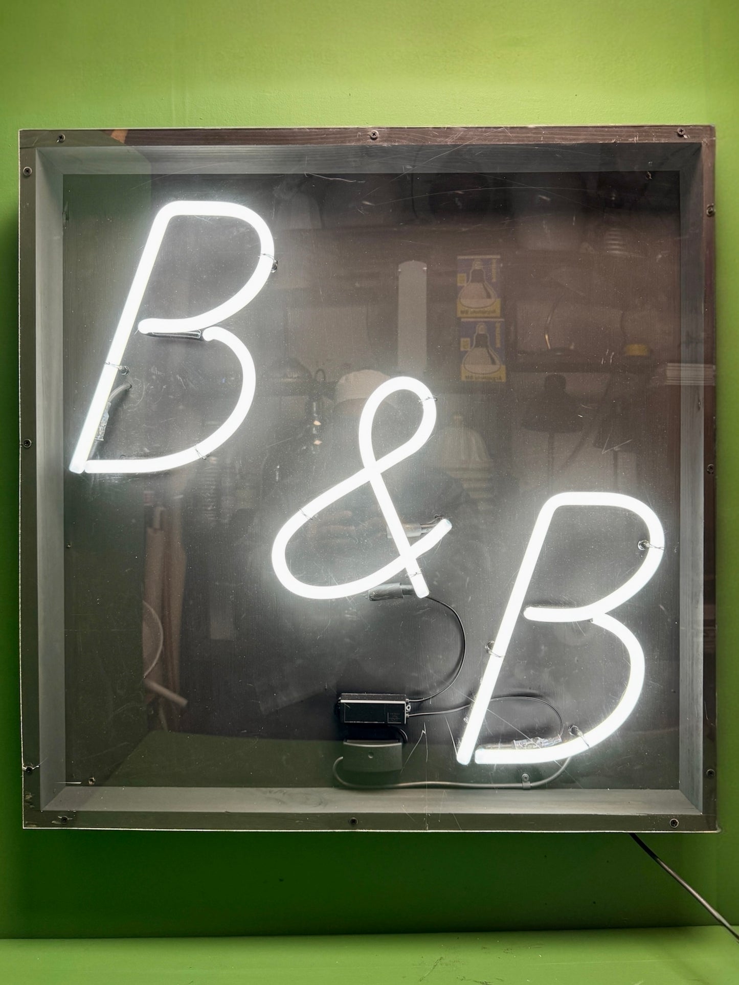 Large ‘ B&B ‘ Bed & Breakfast Neon Sign Circa 1980s