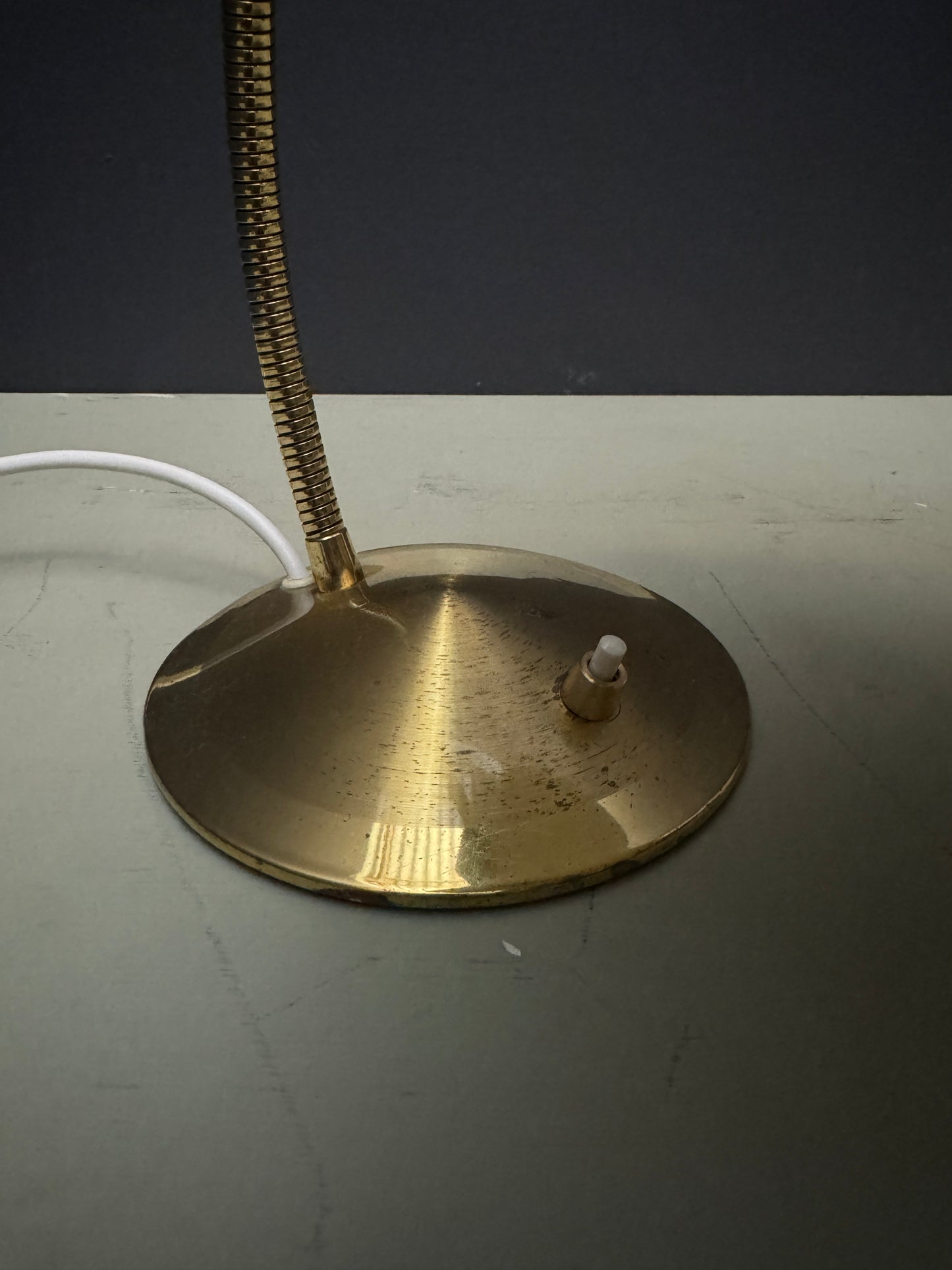 1950s Modernist Goose Neck Table Lamp By Gecos - Gebrüder Cosack Ligting Germany