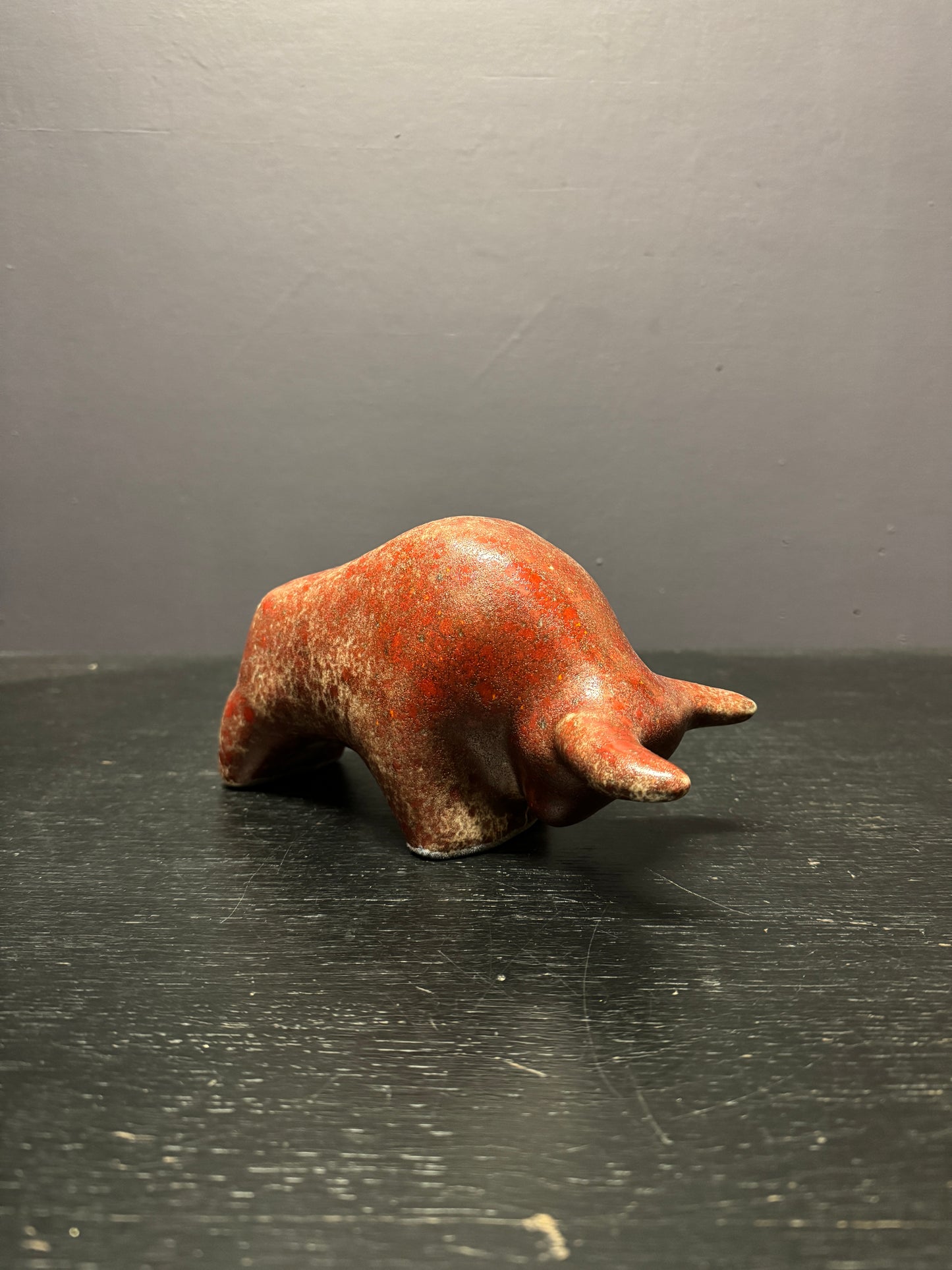 Otto Keramik Classic Ceramic Bull West German Pottery Fat Lava