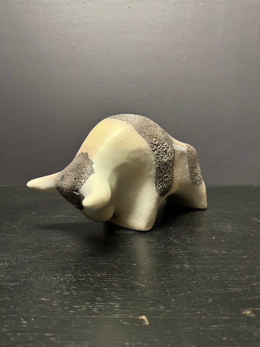Otto Keramik Large Ceramic Bull West German Pottery Fat Lava