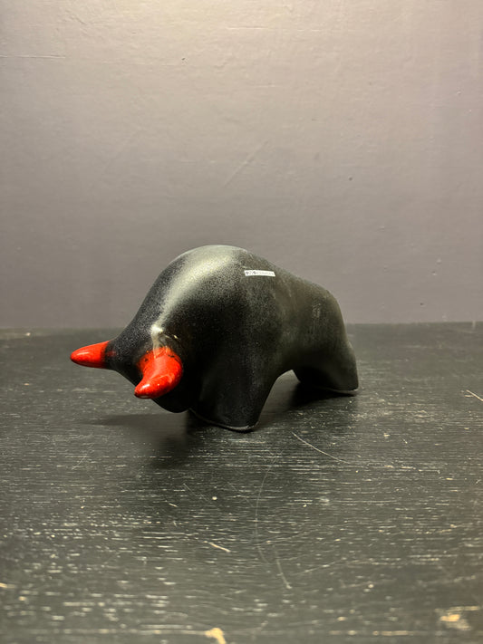 Otto Keramik Classic Ceramic Bull West German Pottery Fat Lava