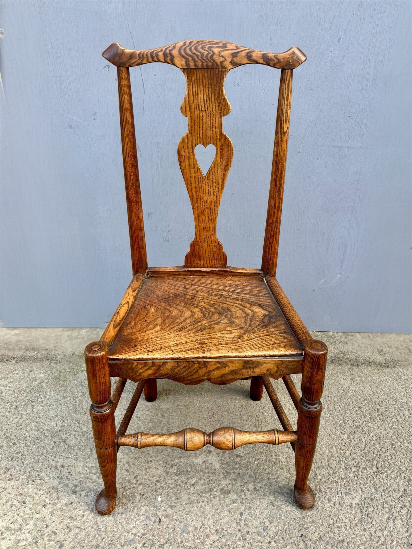 Set Of 4 Elm Side Chairs Circa Early1800s