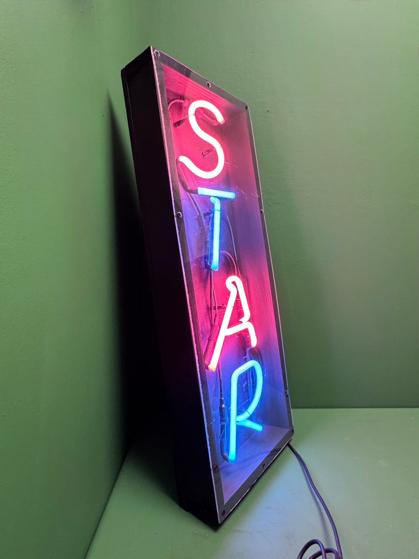 Circa 1980s ‘ STAR ‘ Neon Sign