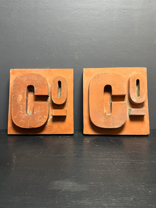 Victorian Era Terracotta Signage