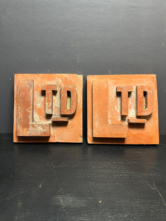 Victorian Era Terracotta Signage