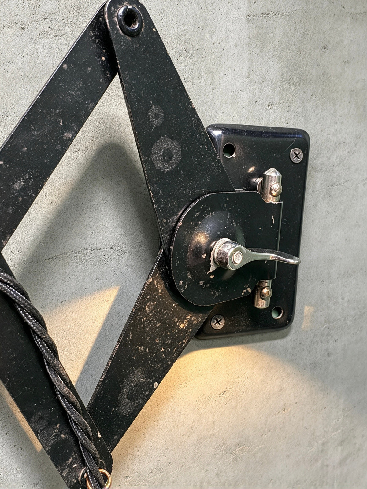 1940s Industrial Scissor Lamp By Helo Leuchten