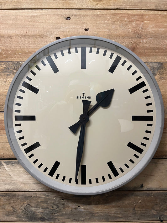 1960's German Industrial Factory / Office Clocks By Siemens