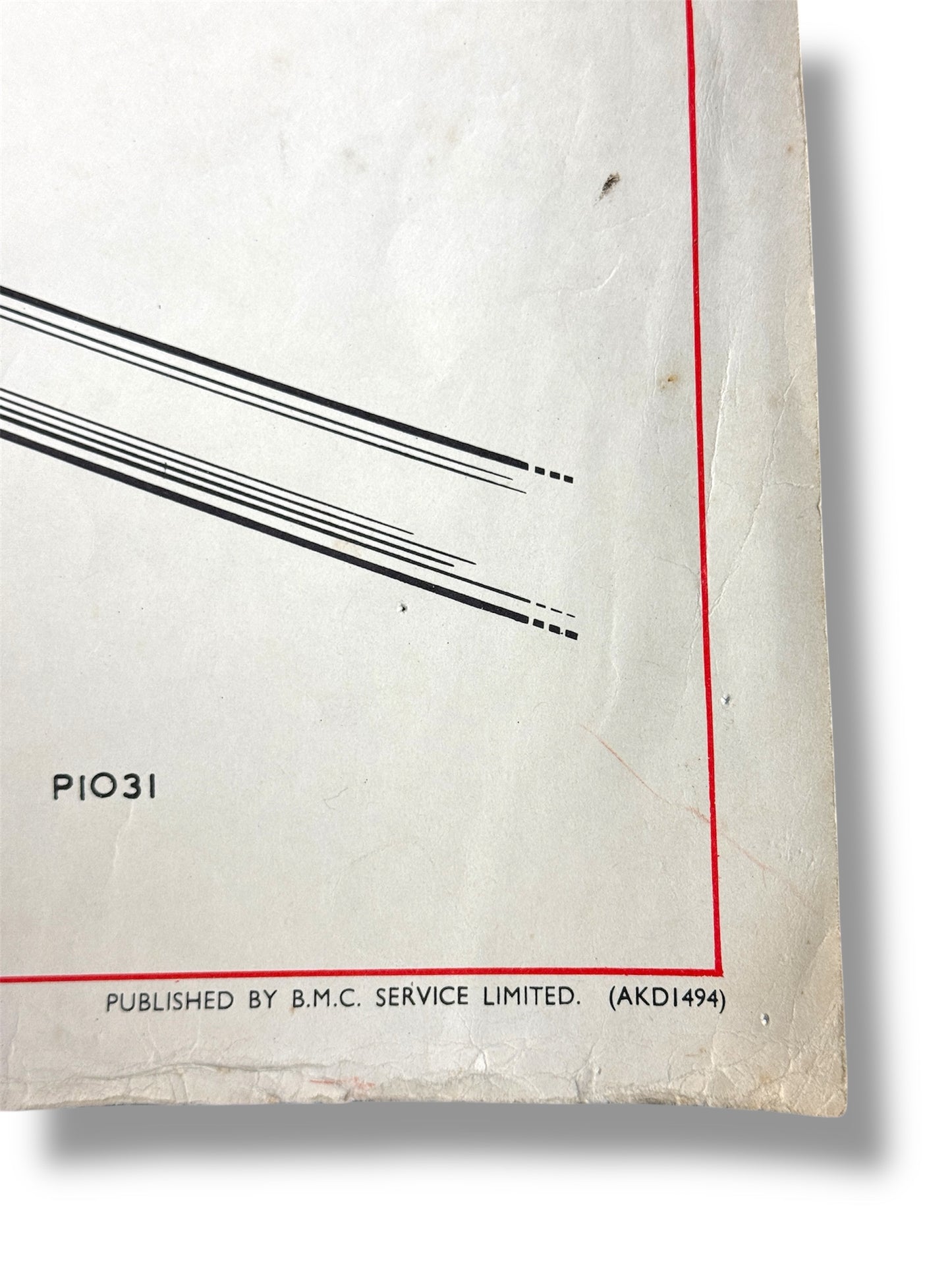 B.M.C. British Motor Corporation Educational Poster Circa 1950s