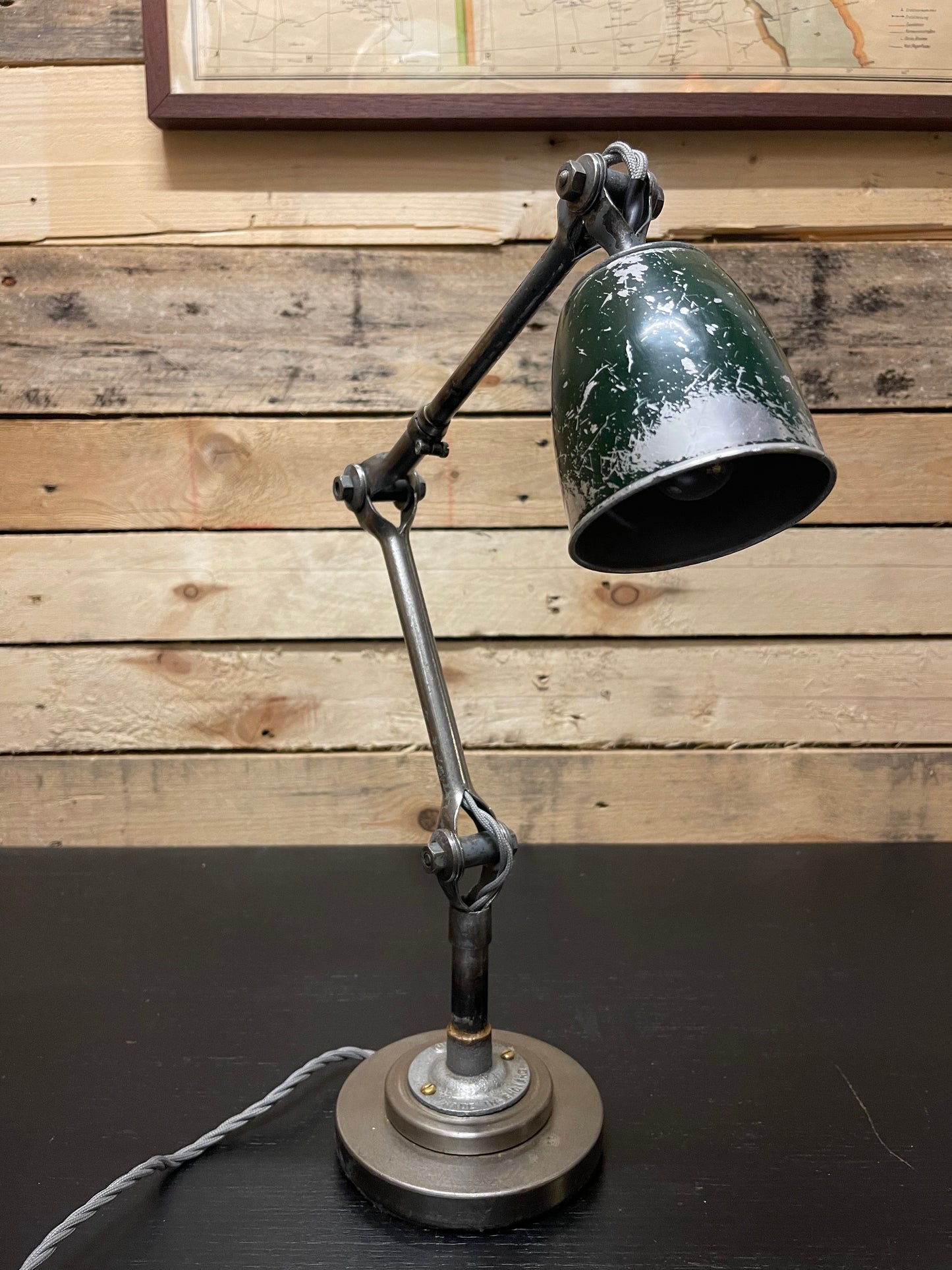 Rare 1930s Small Size Task Lamp By John Dugdill & Co