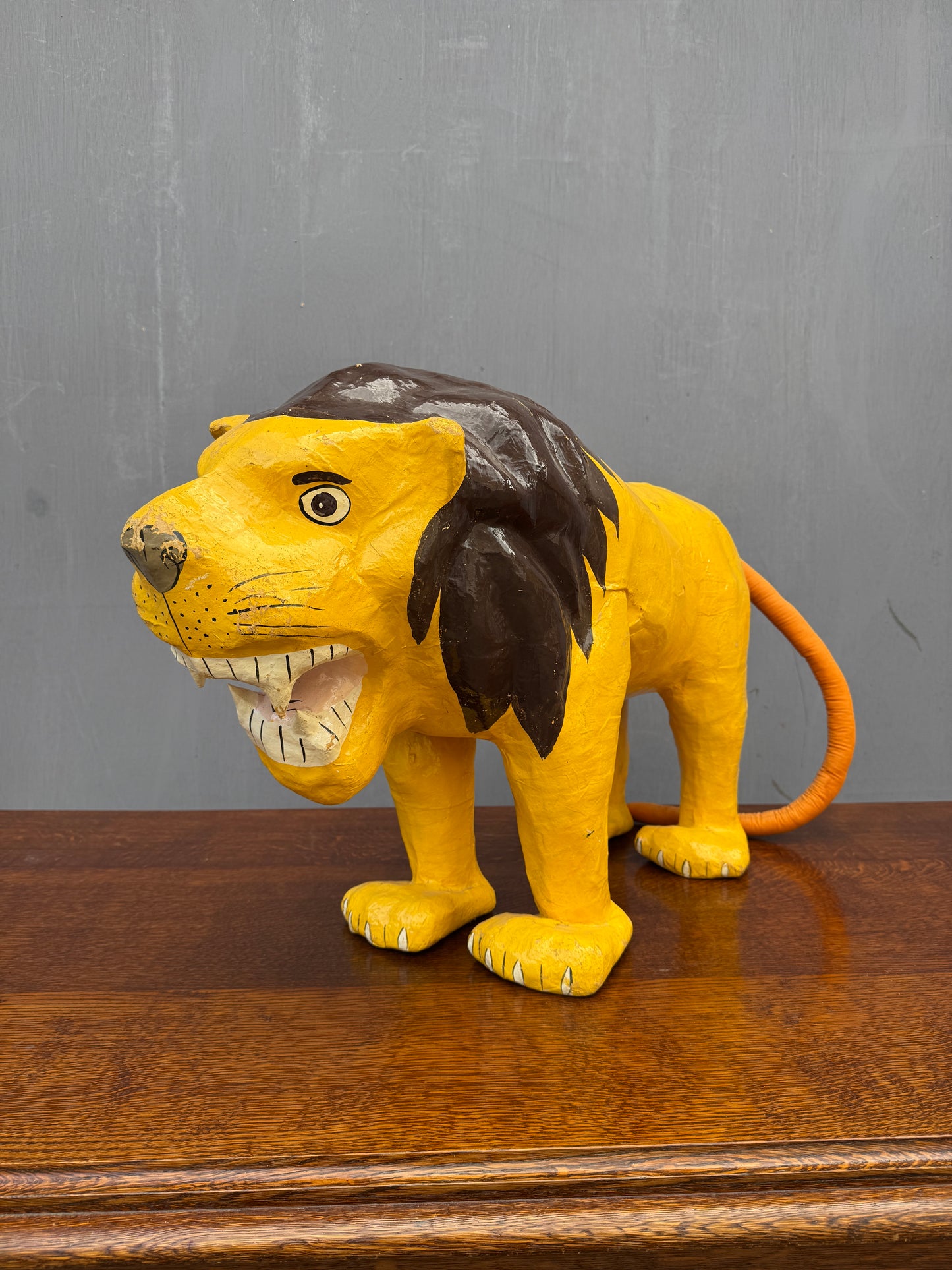 1930s Paper Mache Fireside Lion