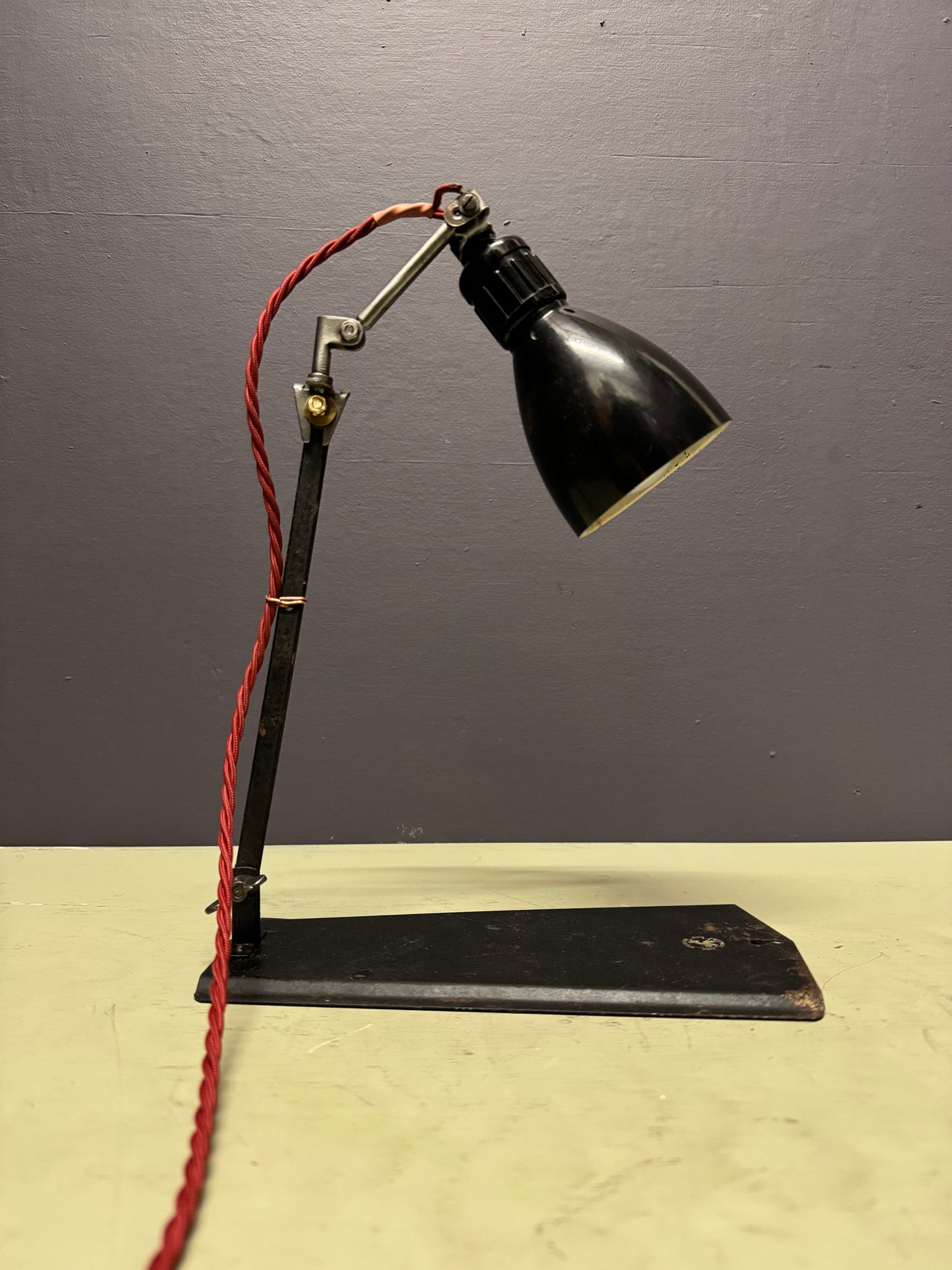 1920s Wall & Table Lamp Marked Hrabowski Foto Kino Berlin Spandau