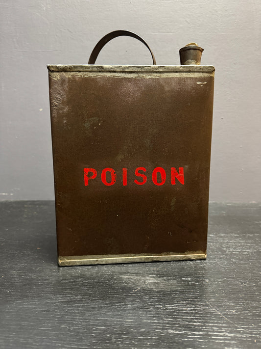 Early 1900s Factory Poison Can