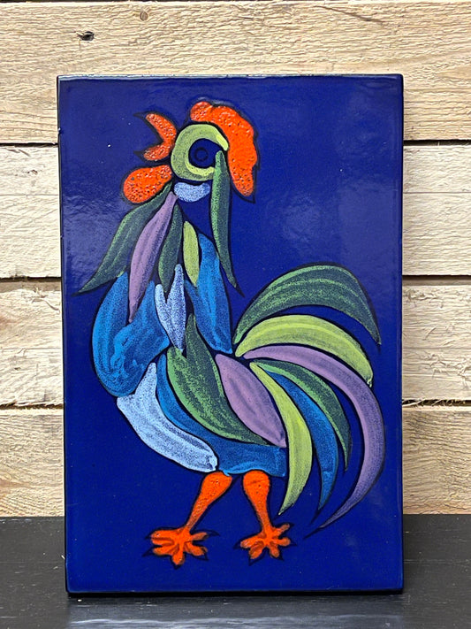 1970s West German Pottery Fat Lava Wall Tile By Ruscha Art