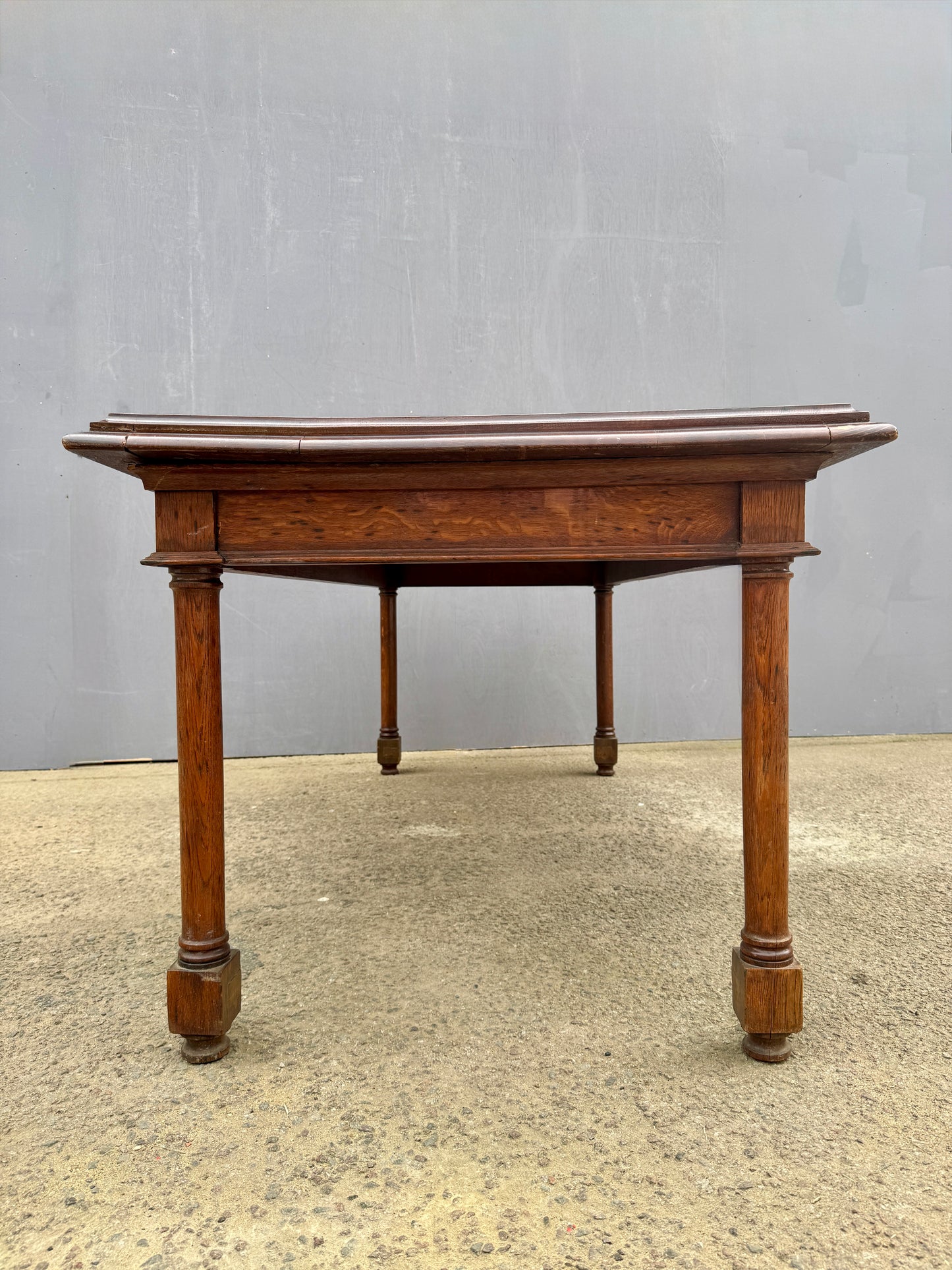 Late 1800s Large English Oak Table