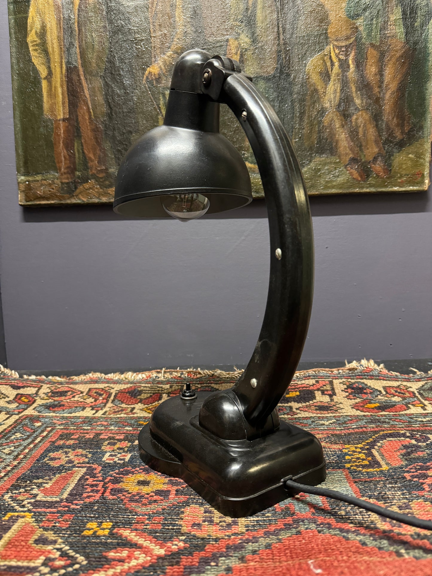 1940s USSR Version Sigma Bakelite Table Lamp By Christian Dell For Heinrich Römmler