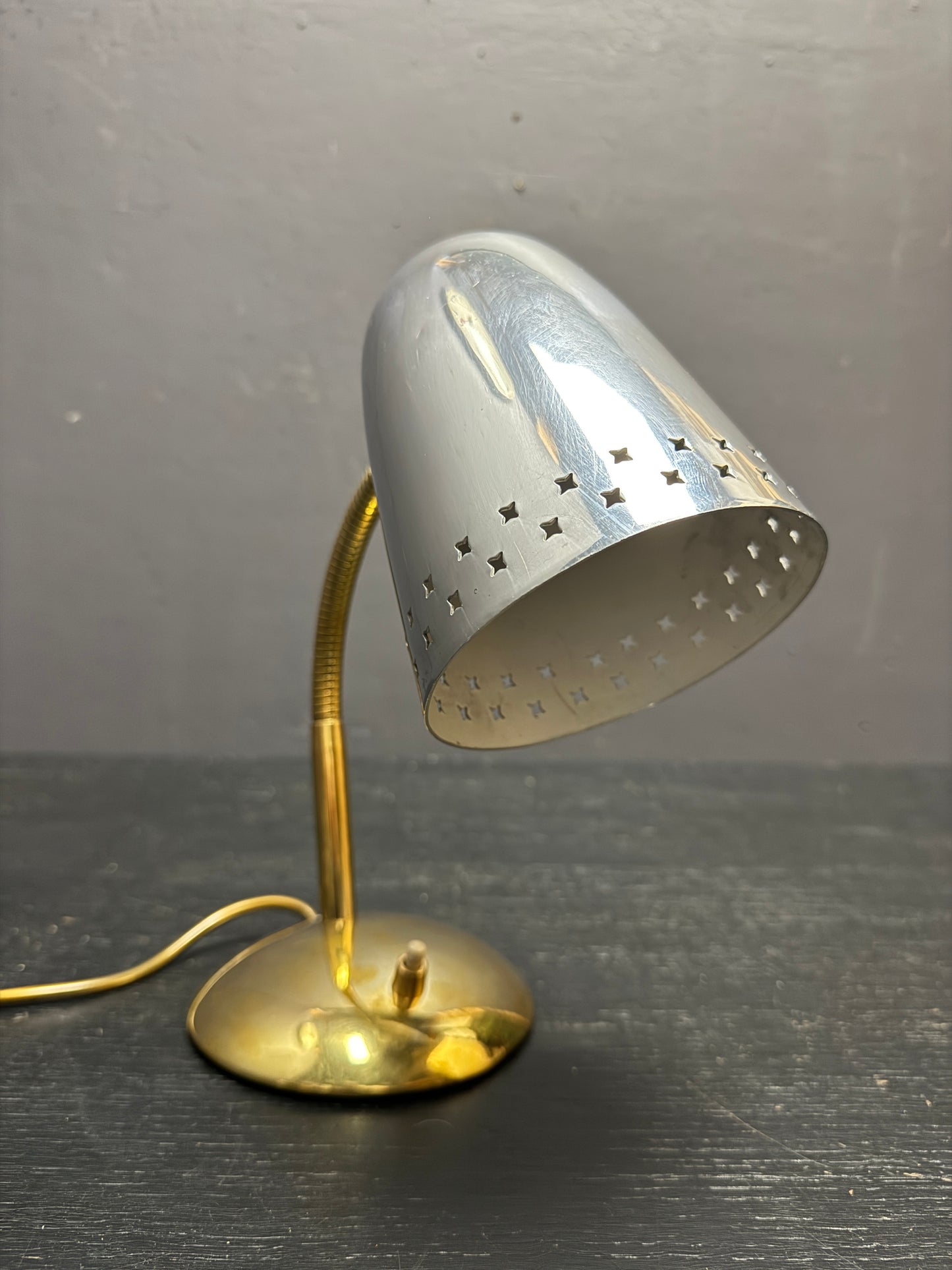 1960s Goose Neck Table Lamp By Mathieu Mategot