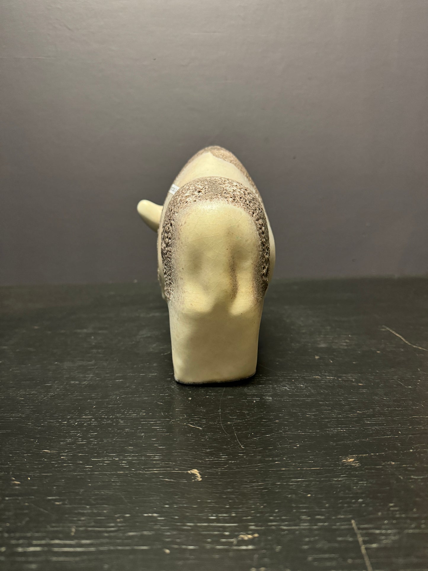 Otto Keramik Large Ceramic Bison West German Pottery Fat Lava