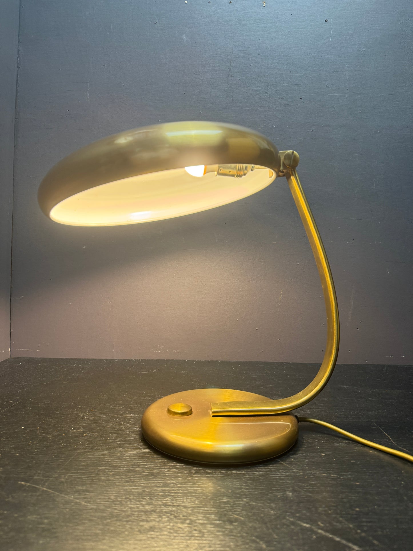 1960s Brass Table Lamp By Heinz F W Stahl For Hillebrand Lighting