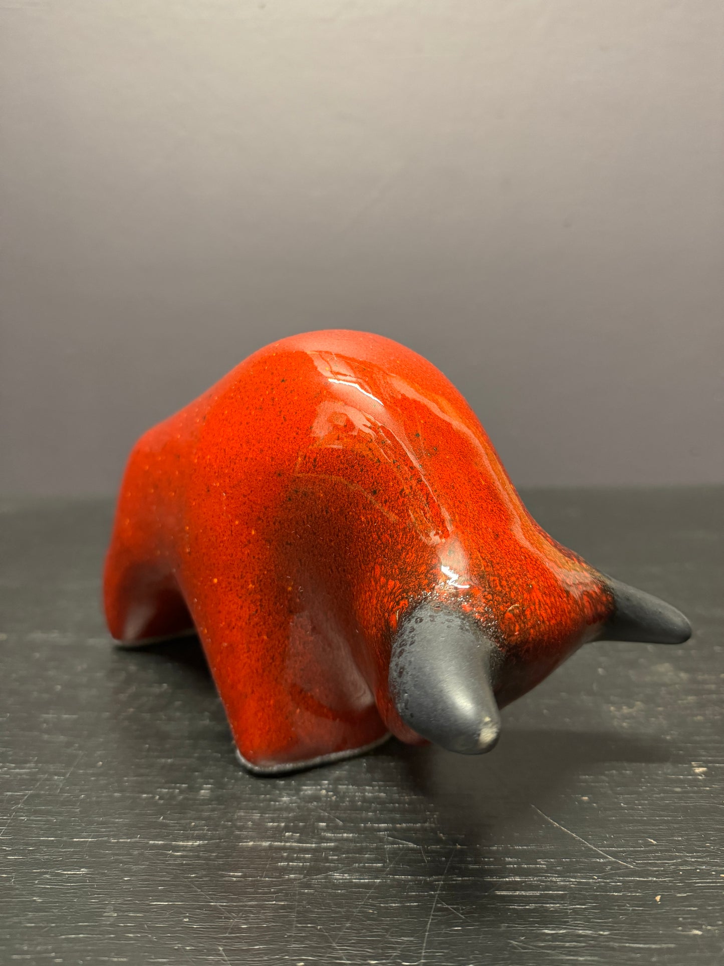 Otto Keramik Classic Ceramic Bull West German Pottery Fat Lava
