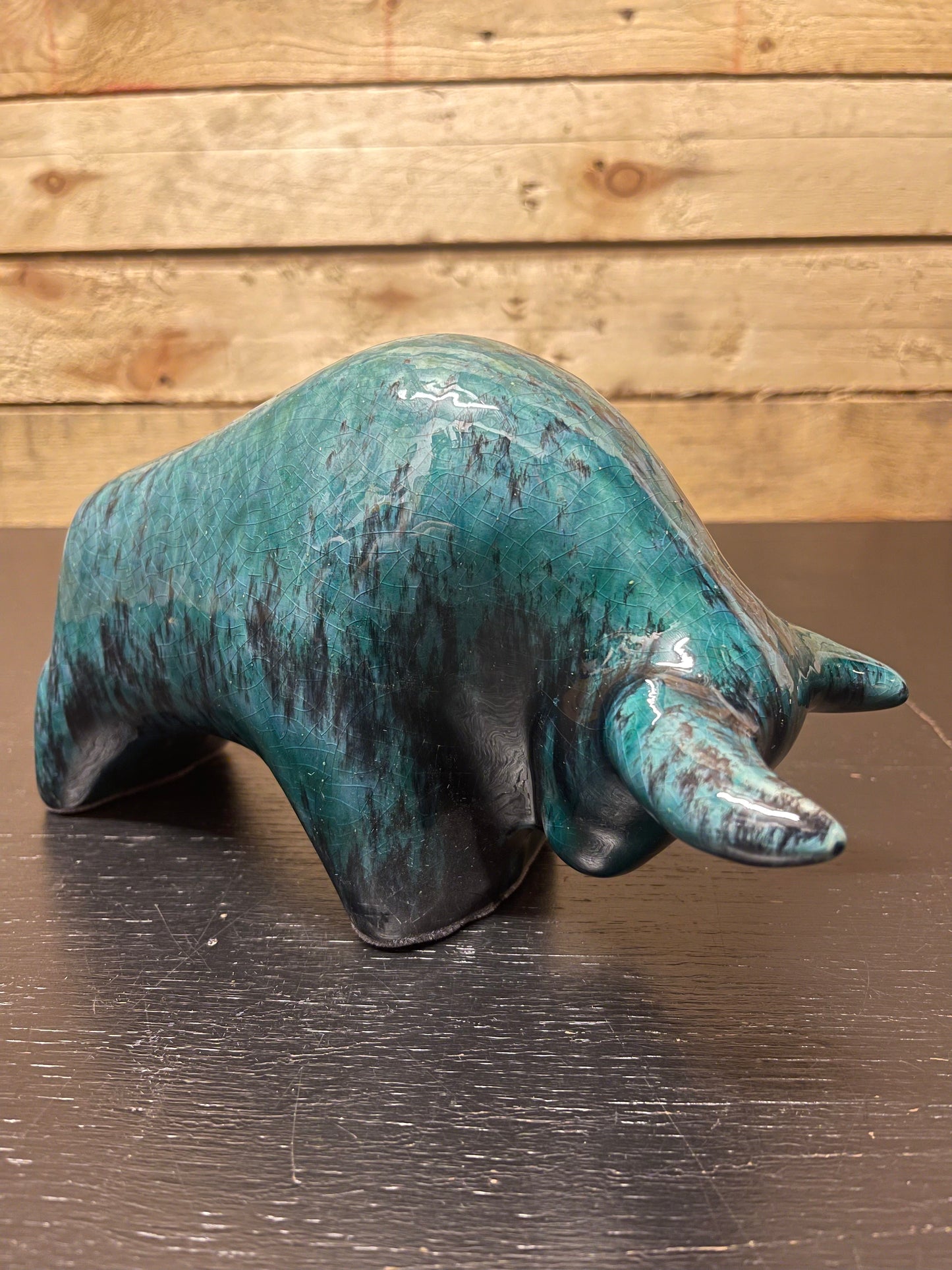 Otto Keramik Classic Ceramic Bull West German Pottery Fat Lava