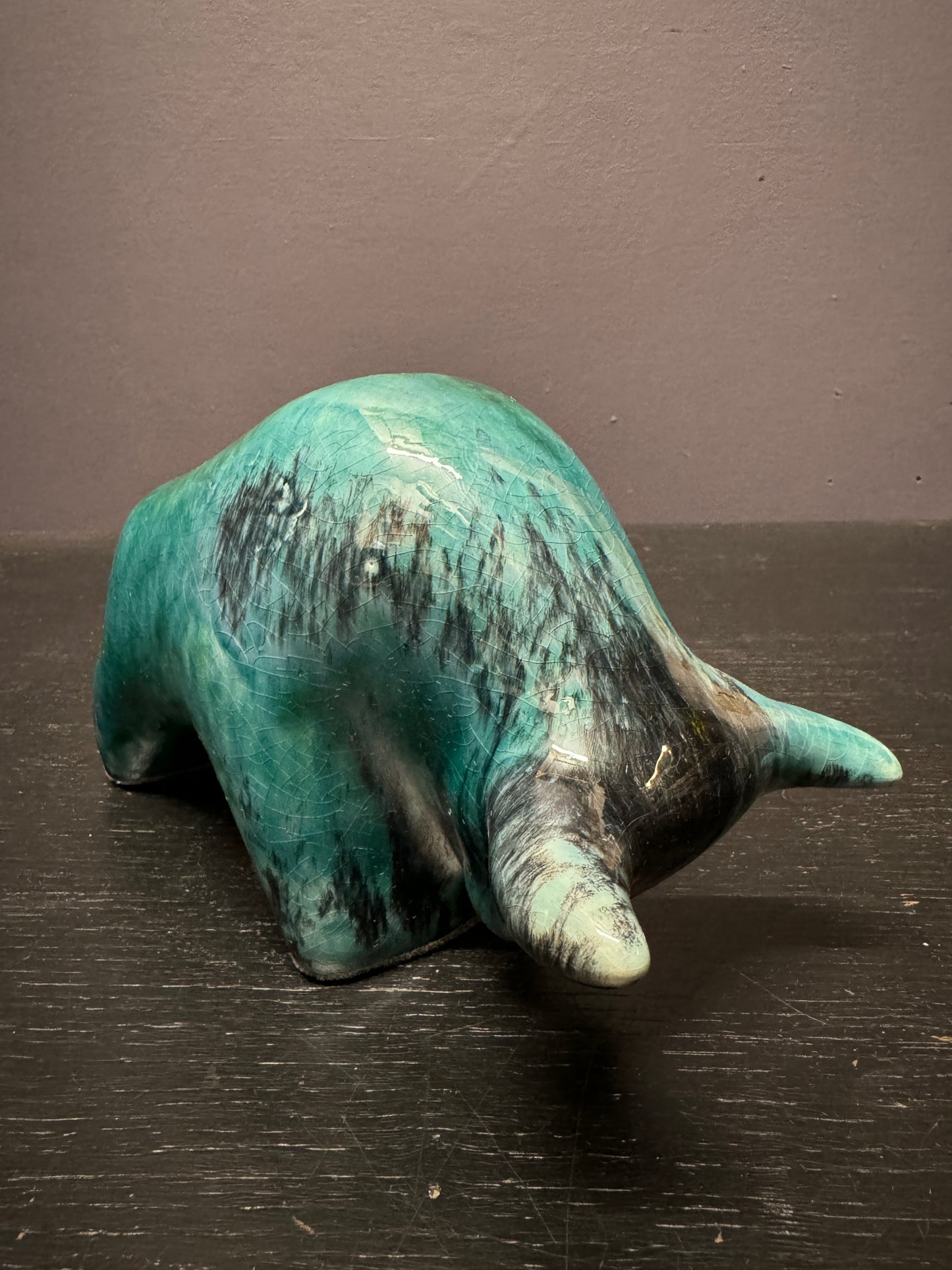 Otto Keramik Classic Ceramic Bull West German Pottery Fat Lava