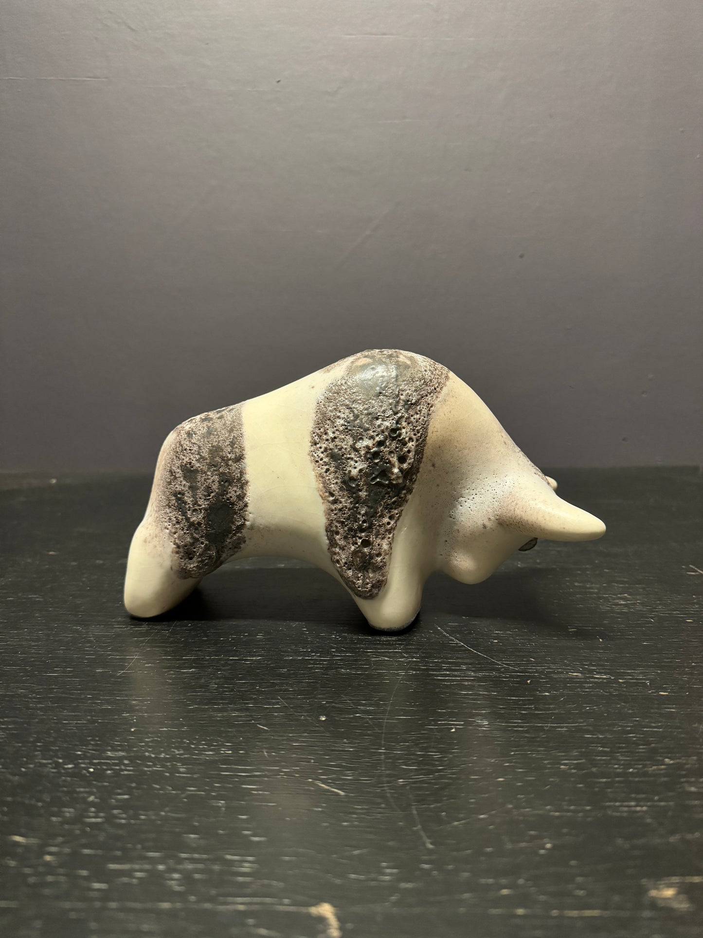 Otto Keramik Classic Ceramic Bull West German Pottery Fat Lava