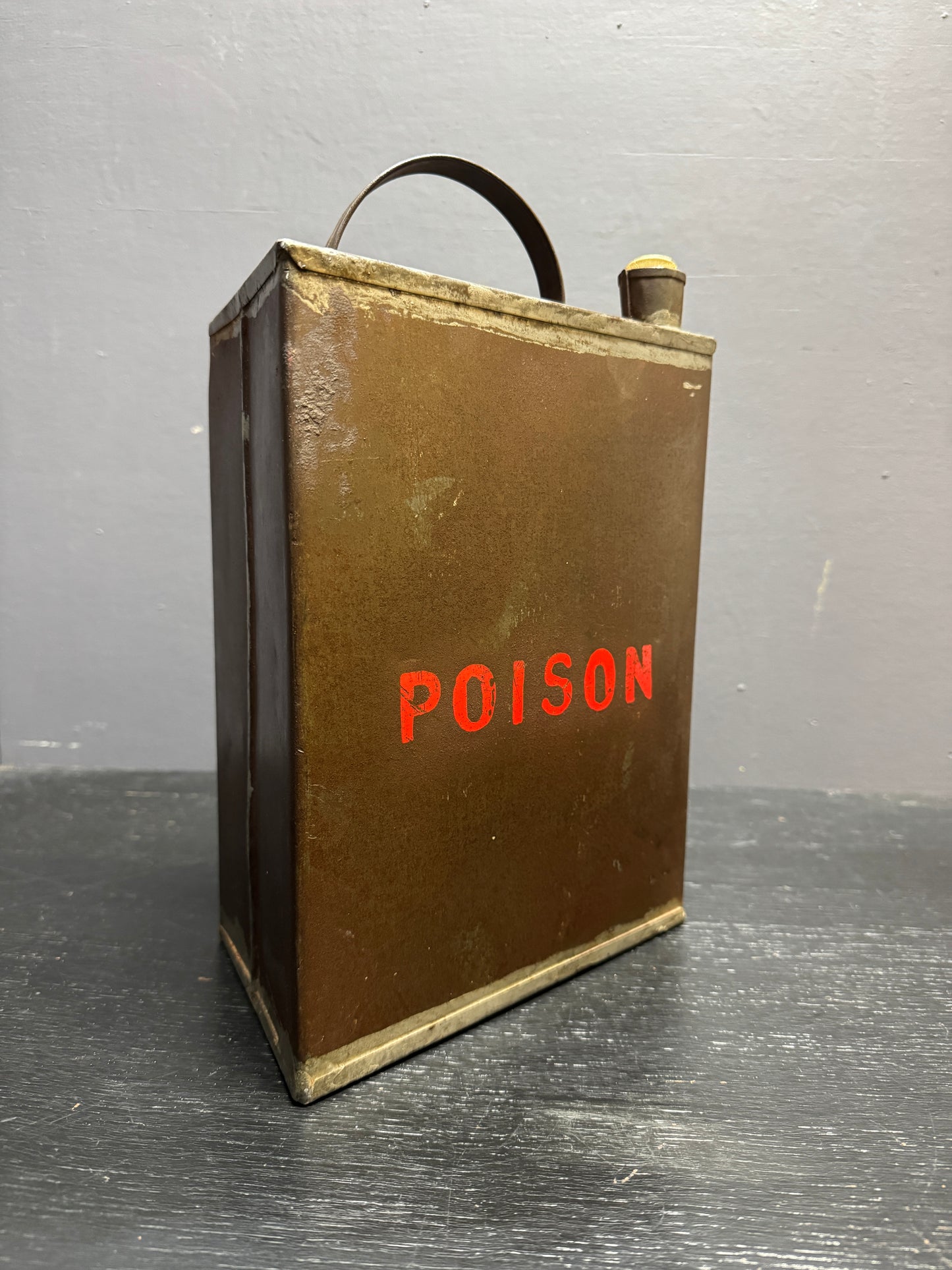 Early 1900s Factory Poison Can