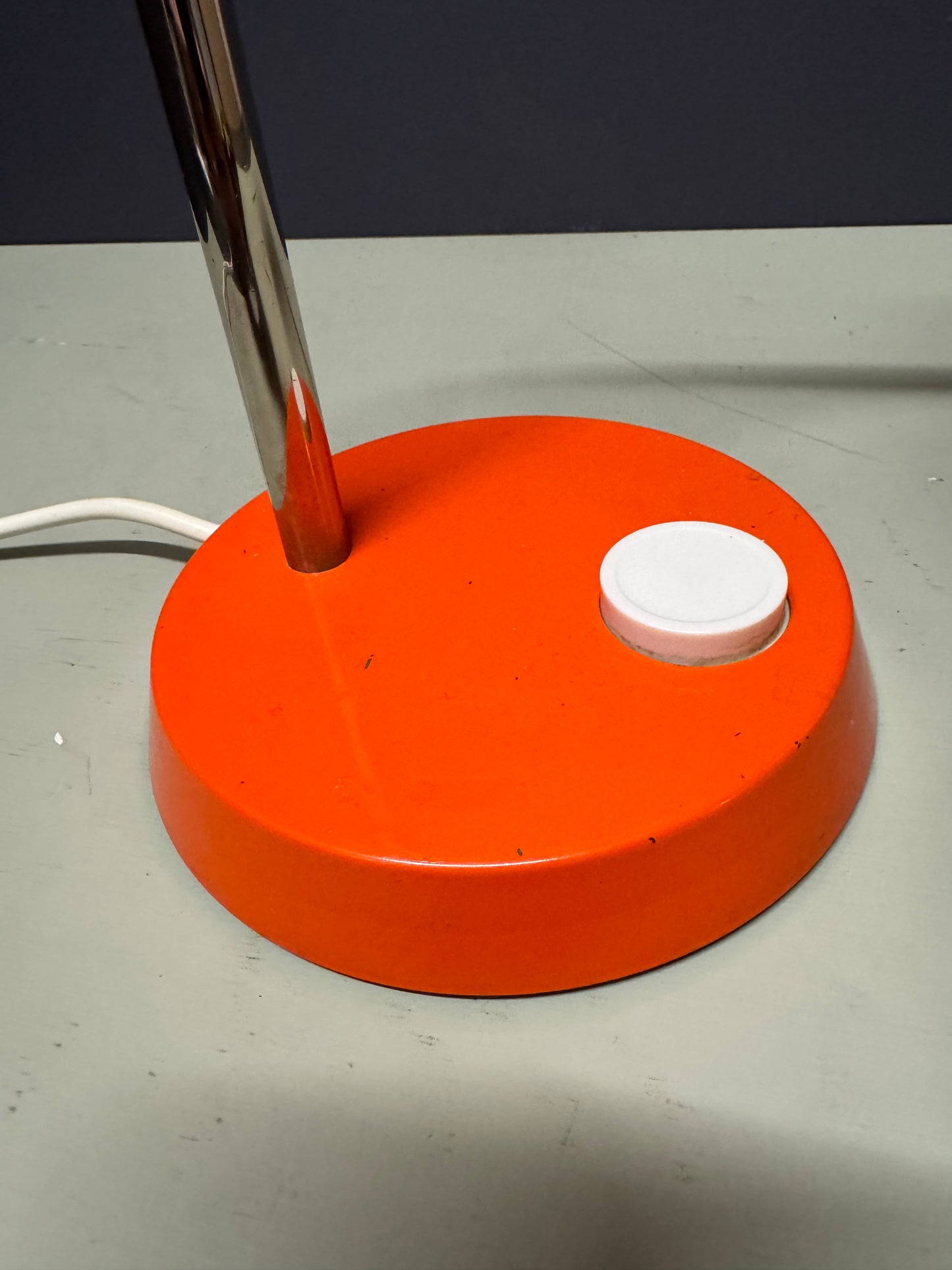 1970s German Retro Orange Table Lamp