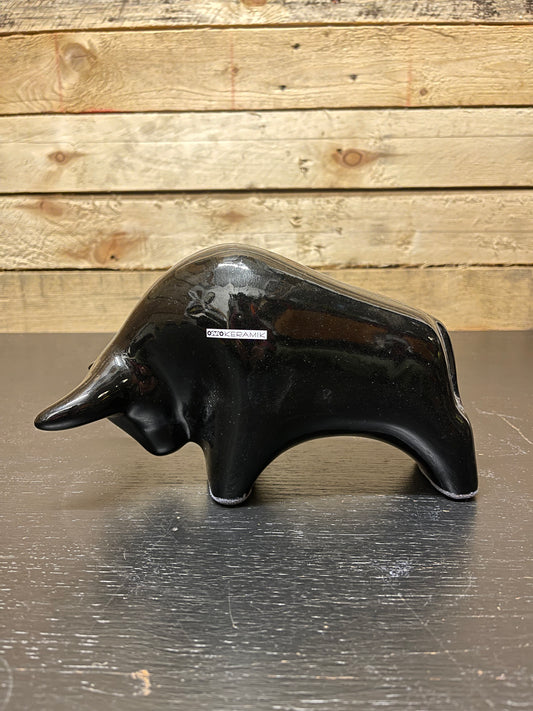 Otto Keramik Classic Ceramic Bull West German Pottery Fat Lava