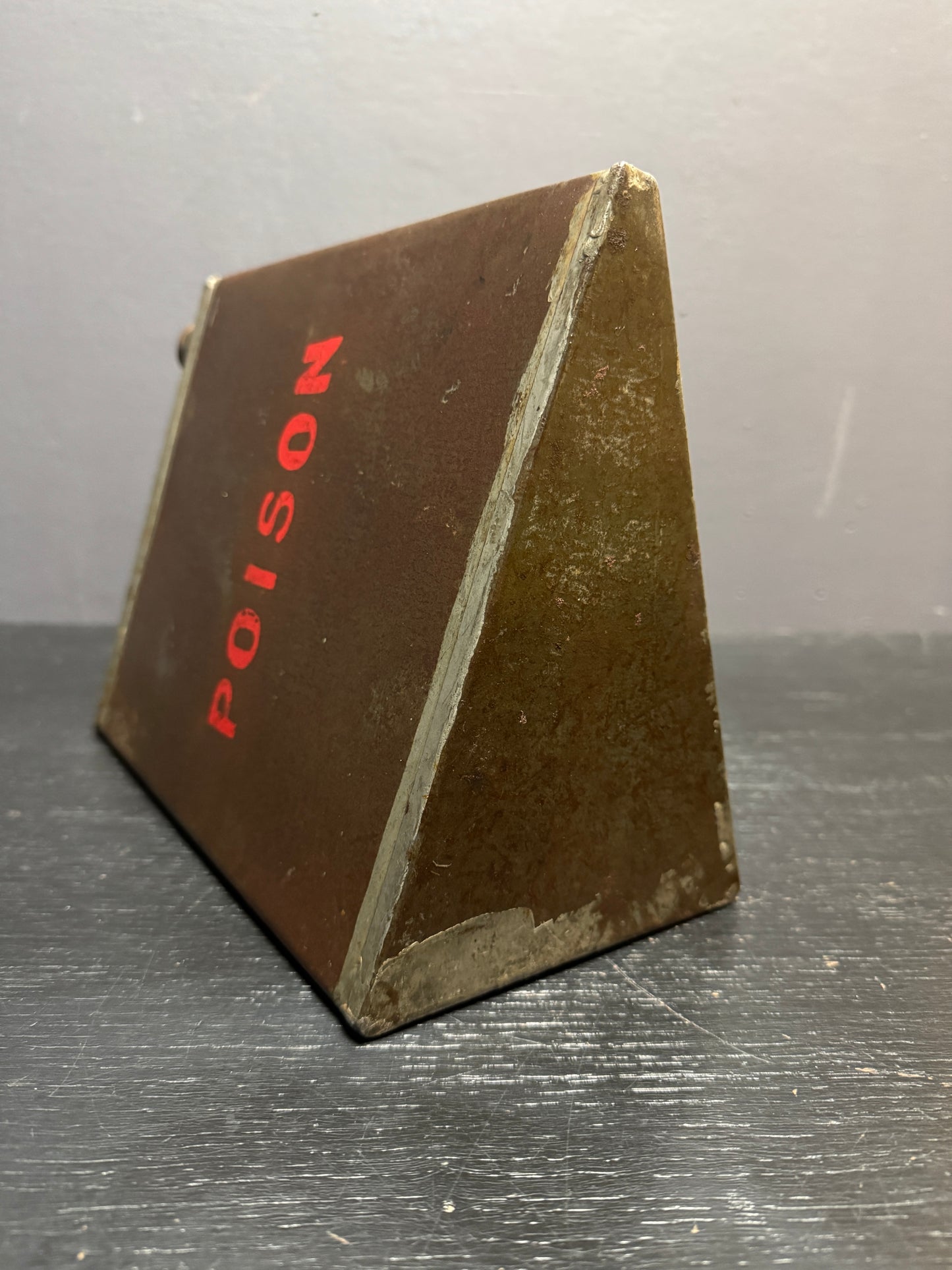 Early 1900s Factory Poison Can