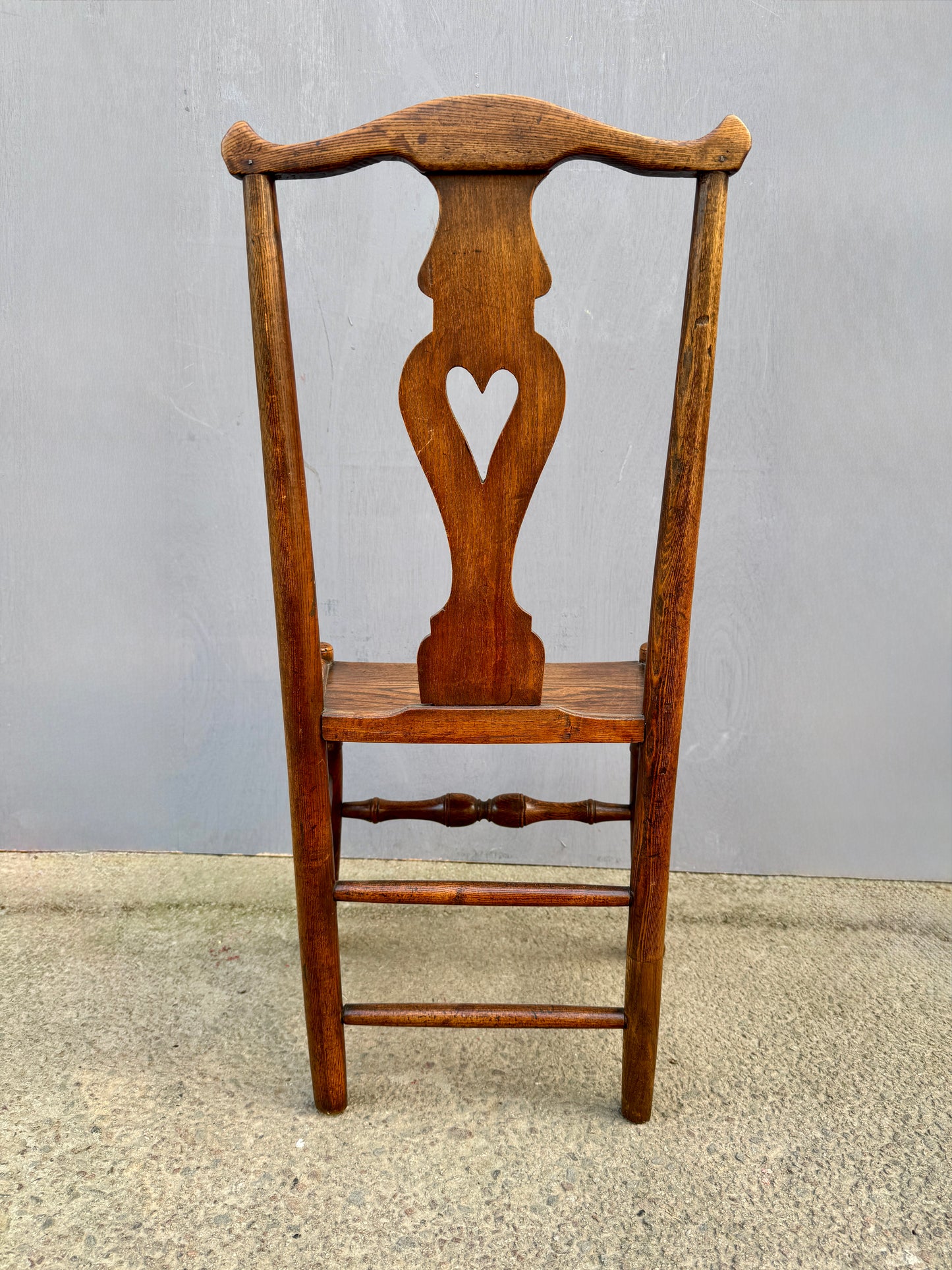 Set Of 4 Elm Side Chairs Circa Early1800s