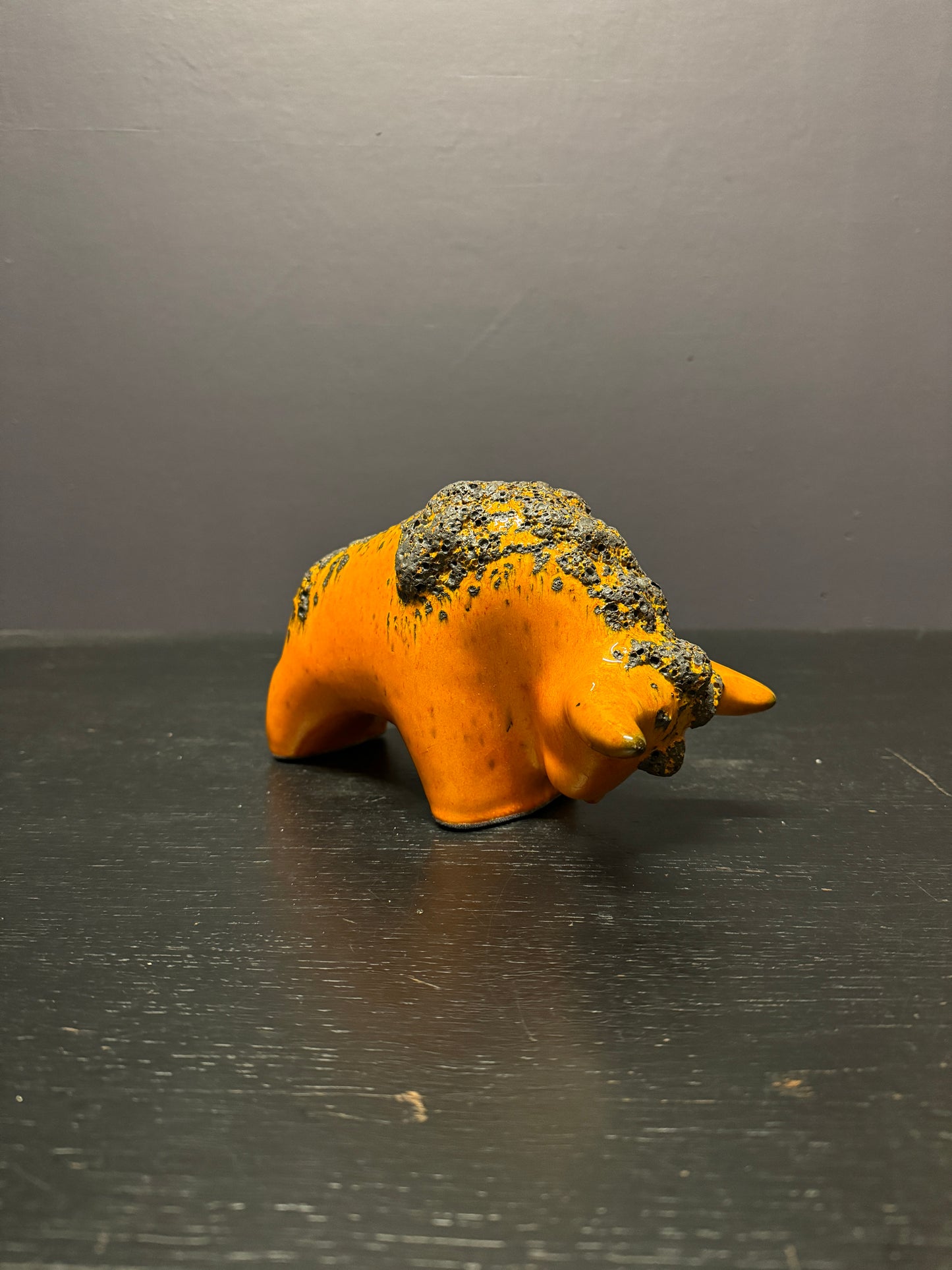 Otto Keramik Classic Ceramic Bull West German Pottery Fat Lava