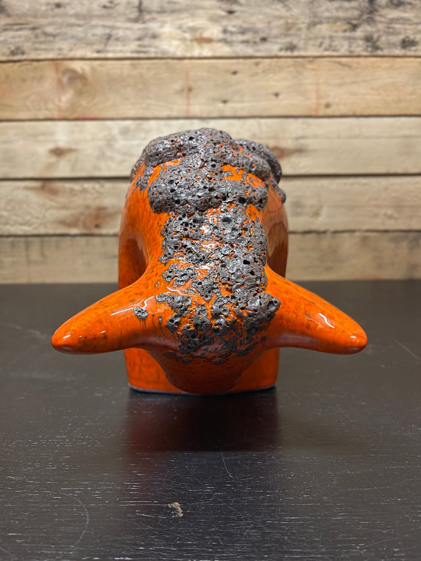 Otto Keramik Large Ceramic Bull West German Pottery Fat Lava