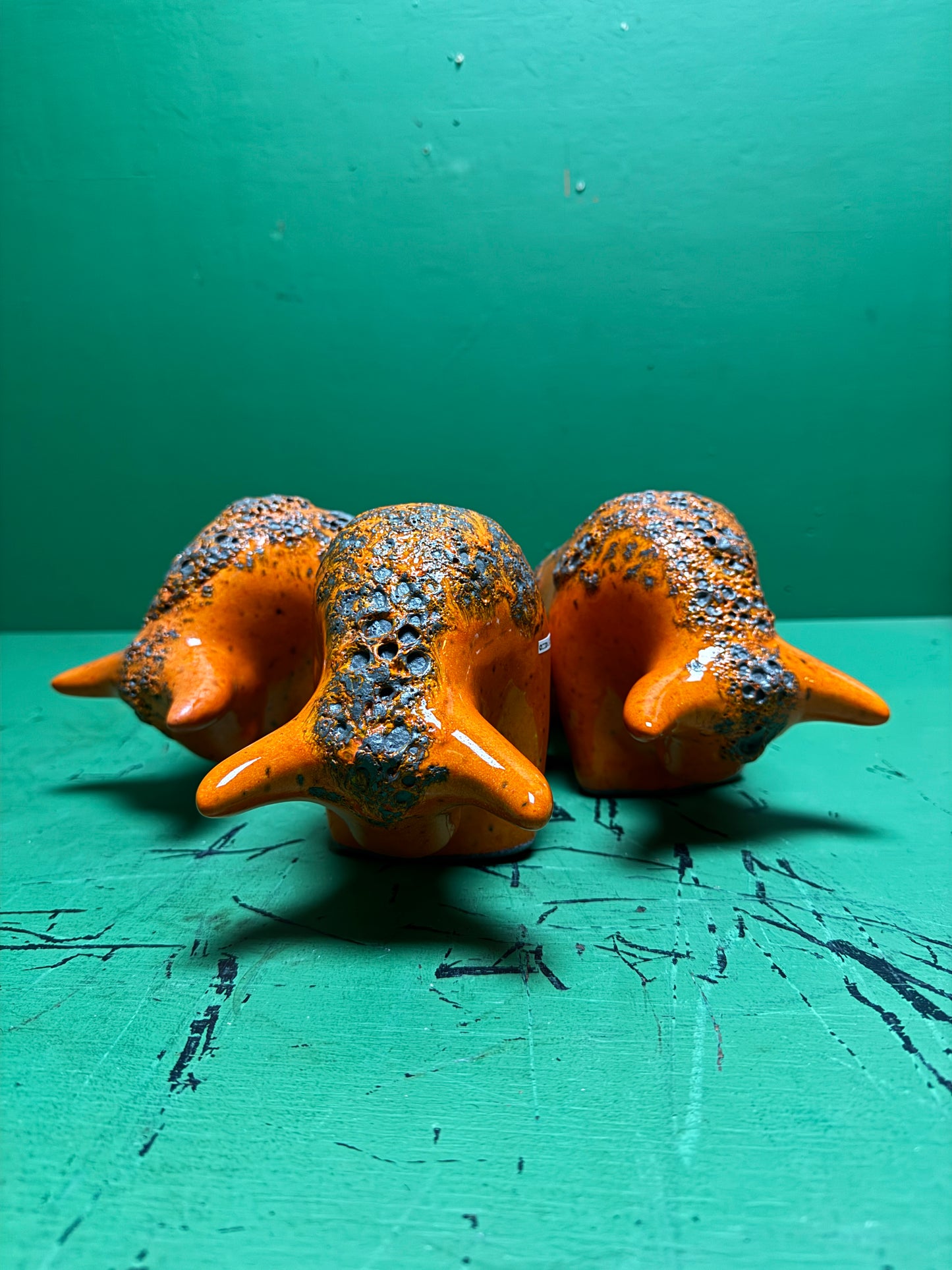 Otto Keramik Classic Ceramic Bull West German Pottery Fat Lava