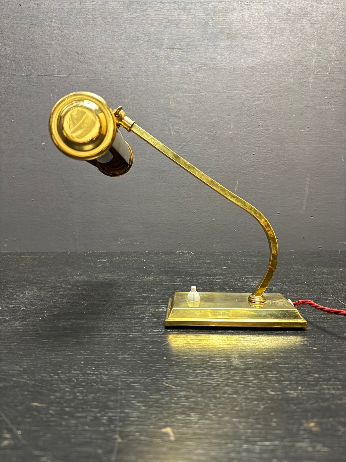 1960s Brass Piano Lamp By Solken Germany