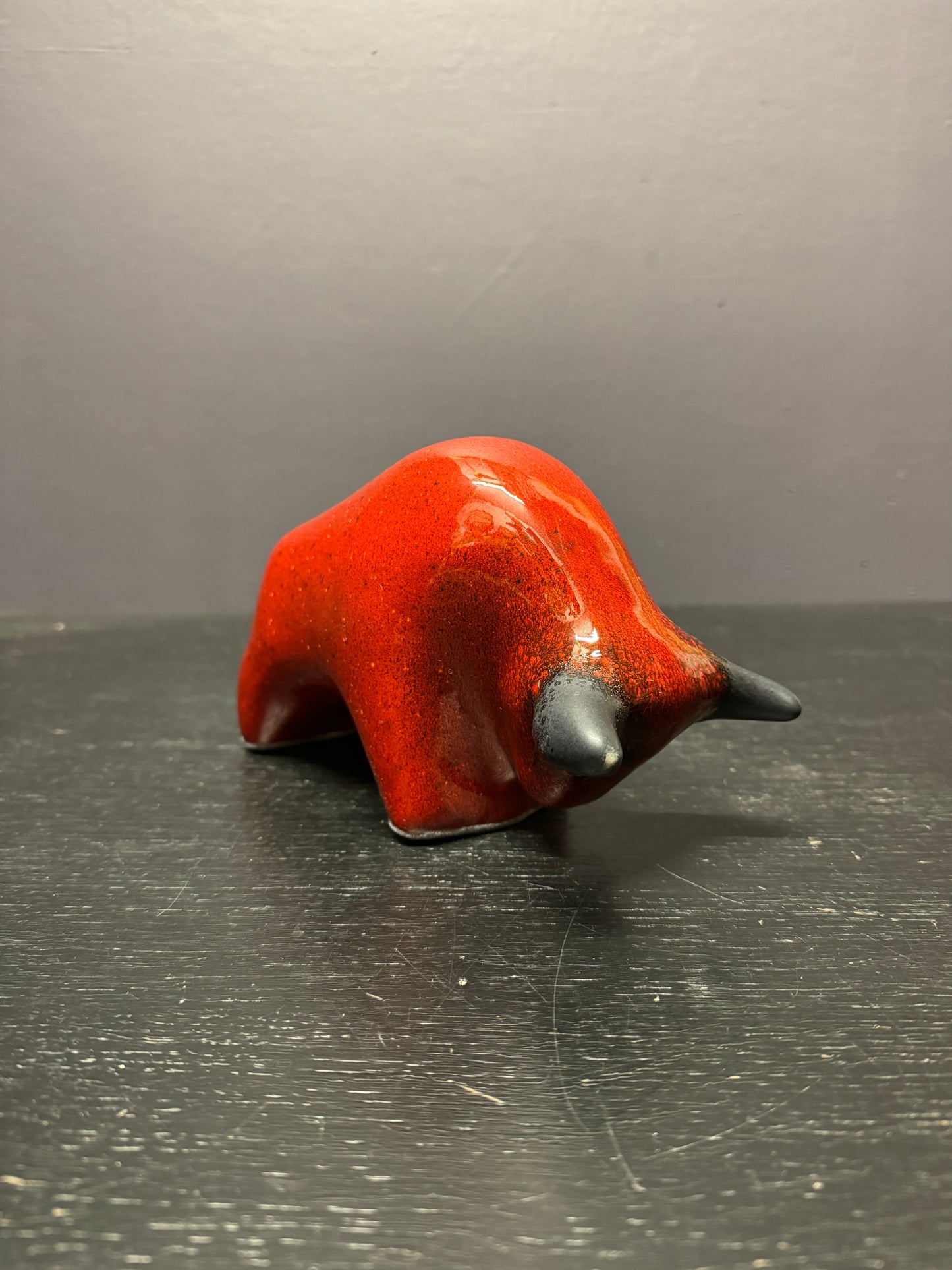 Otto Keramik Classic Ceramic Bull West German Pottery Fat Lava