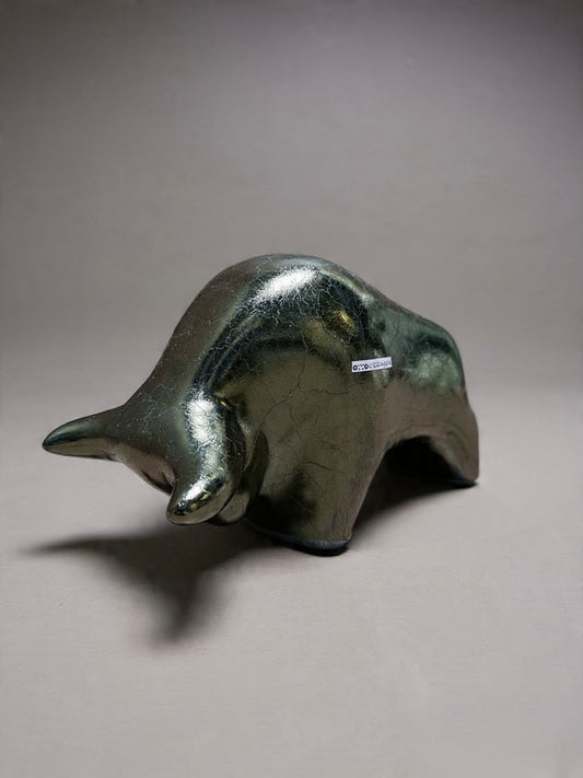 Otto Keramik Classic Ceramic Bull West German Pottery Fat Lava