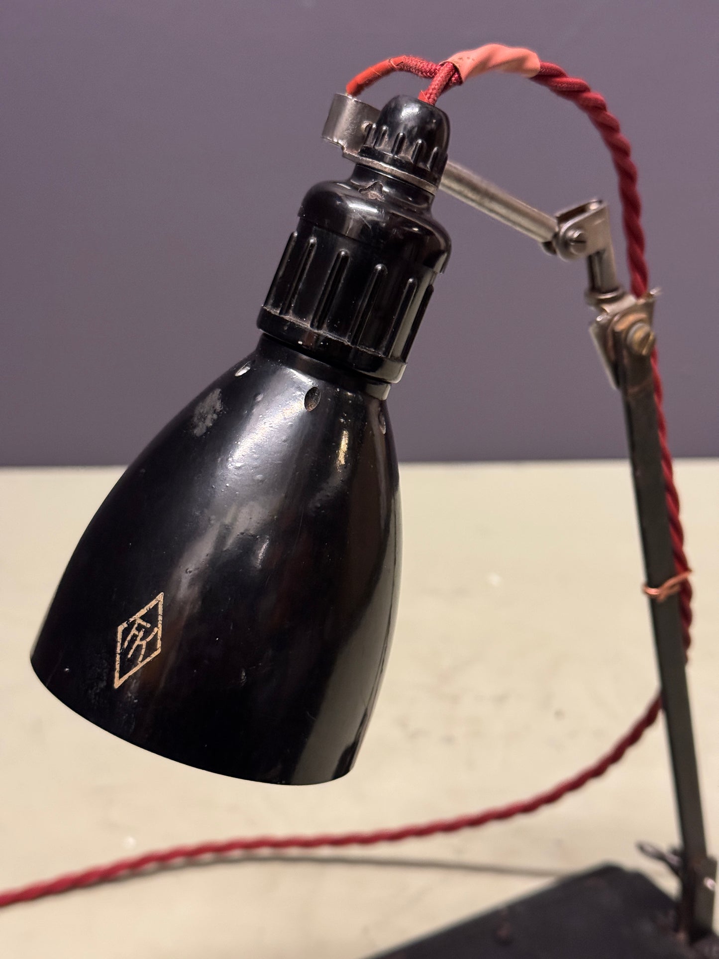1920s Wall & Table Lamp Marked Hrabowski Foto Kino Berlin Spandau