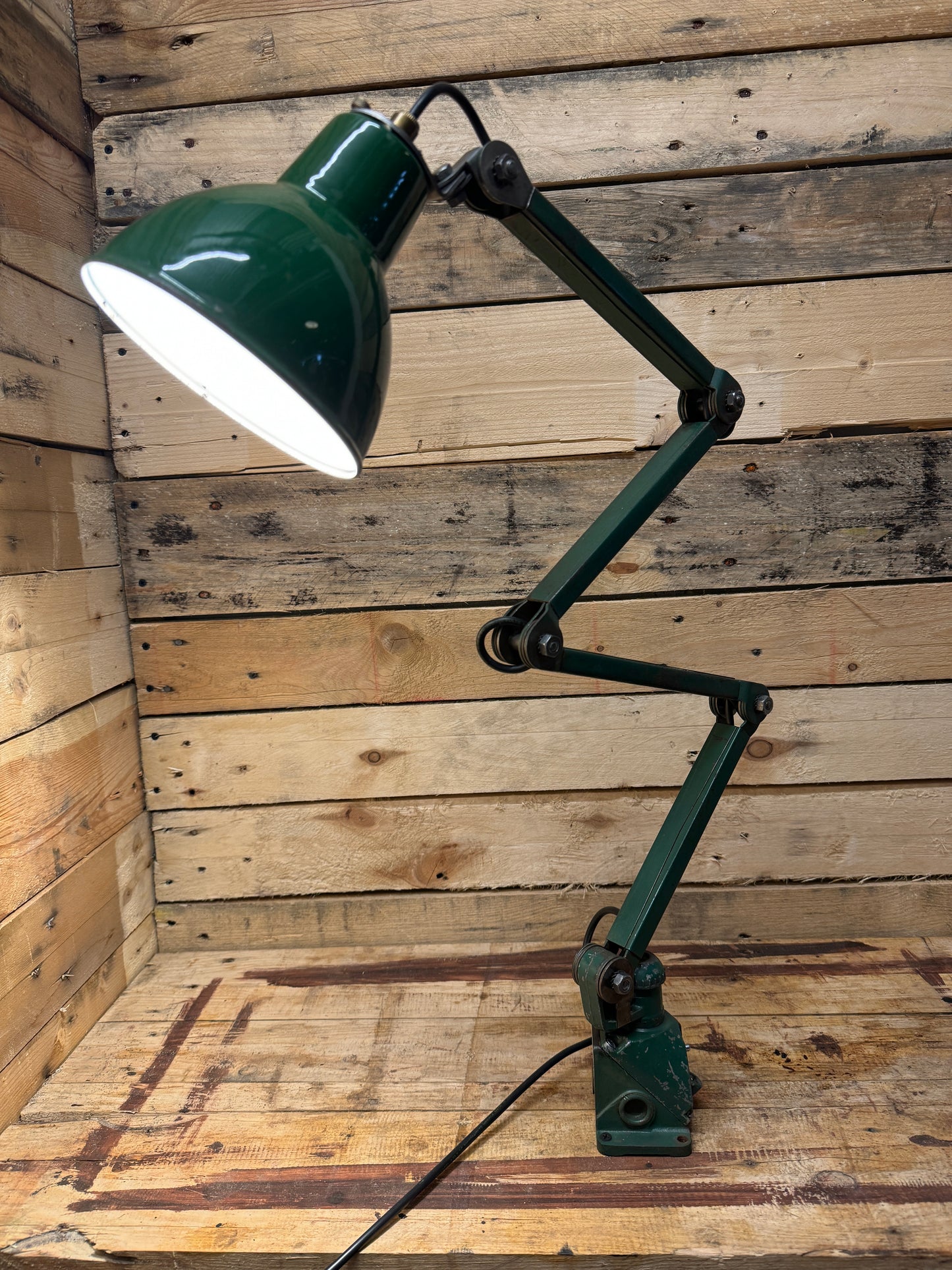 1930s Wall / Worktop Industrial Task Lamp By EDL.