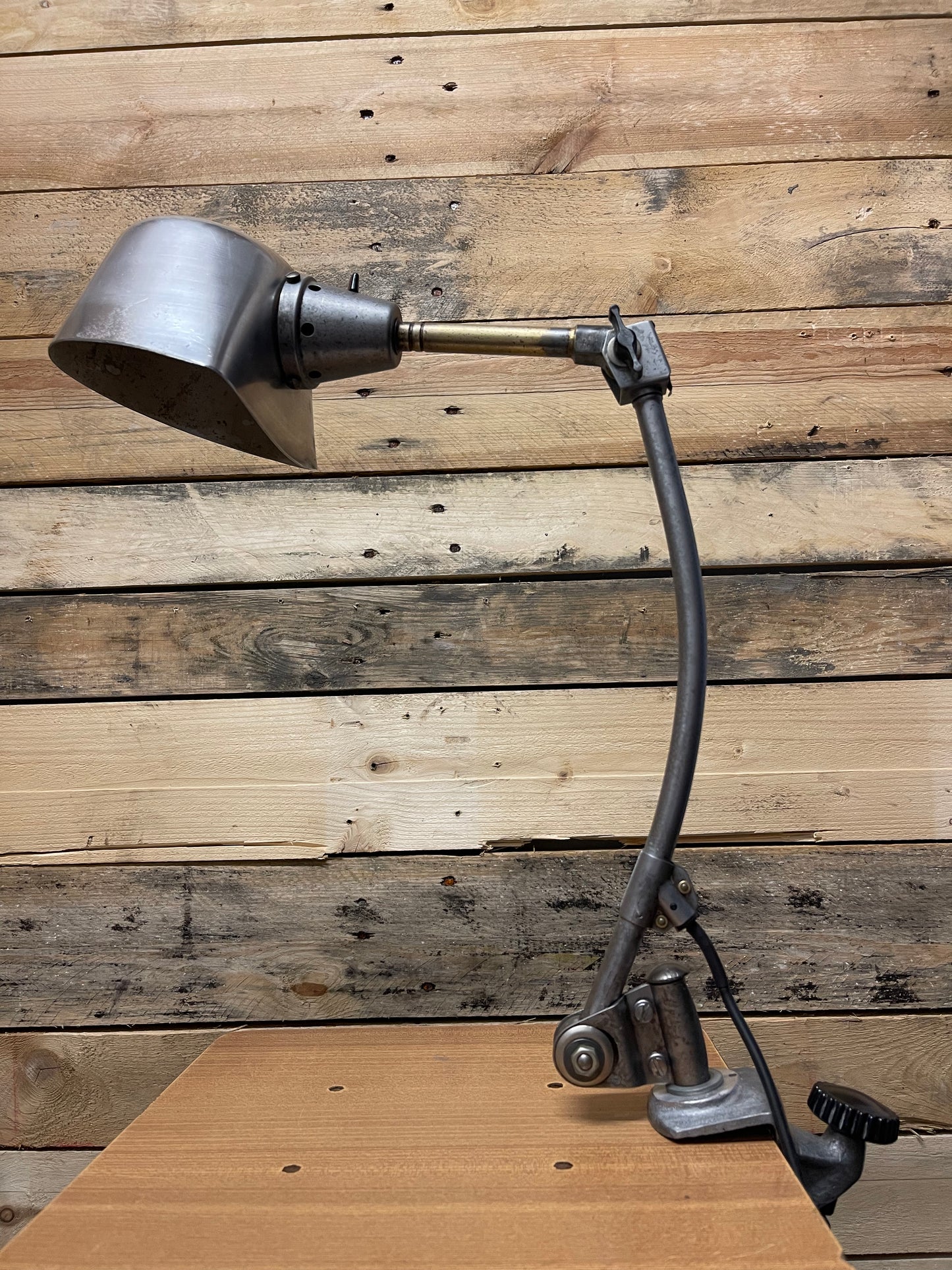 Rare 1930s Clamp On Task Lamp By Curt Fischer For Midgard