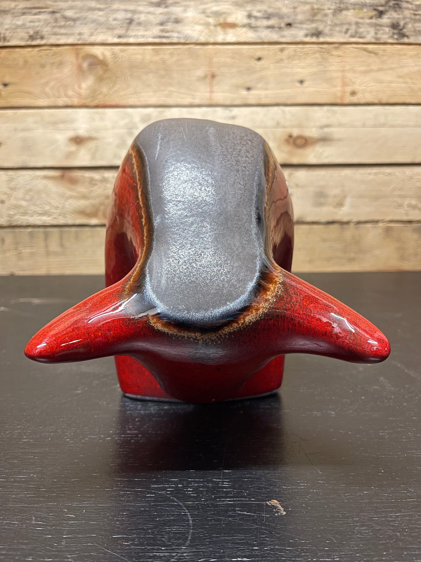 Otto Keramik Large Ceramic Bull West German Pottery Fat Lava