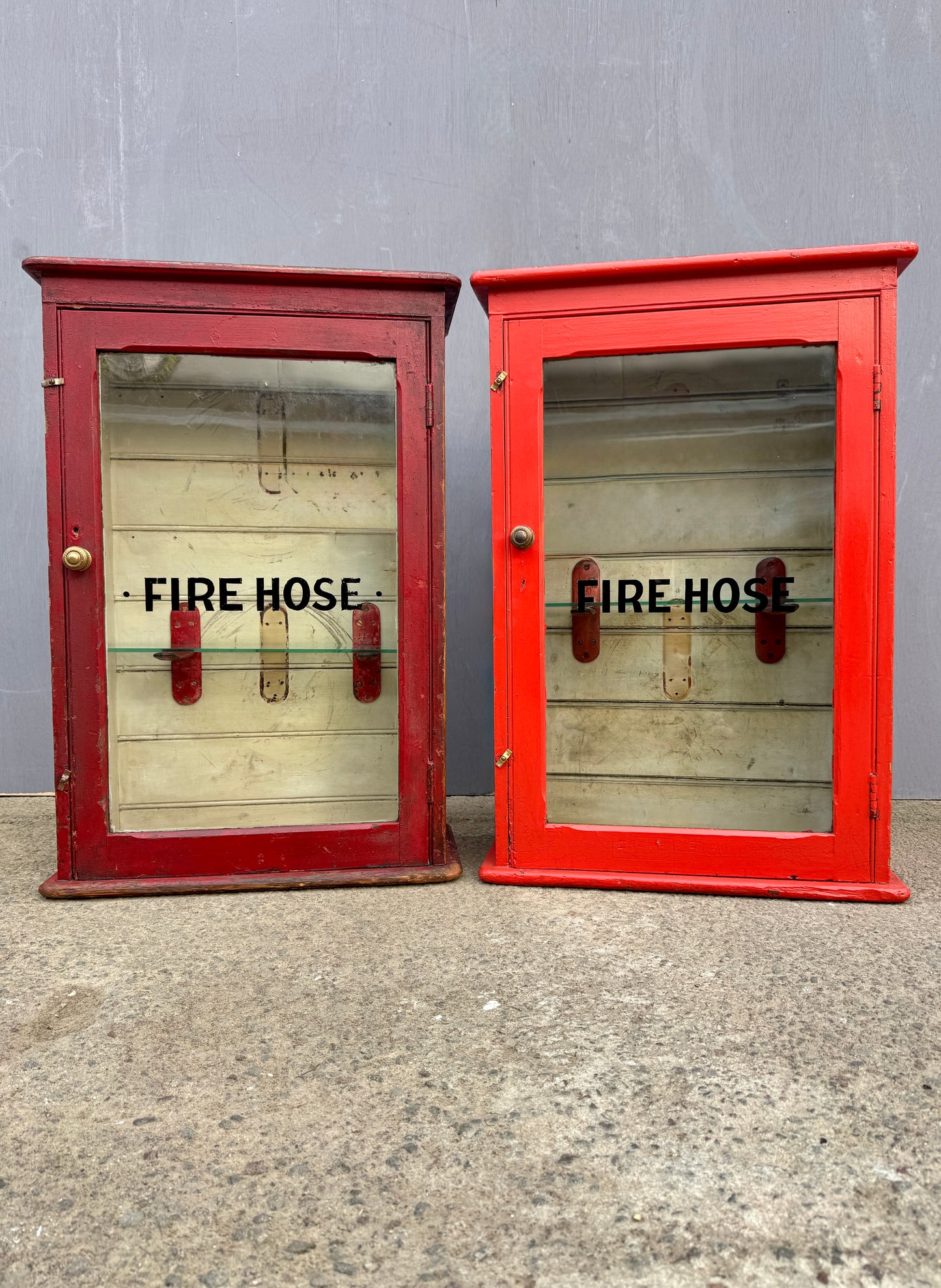 Early 1900s Fire Hose Cabinets